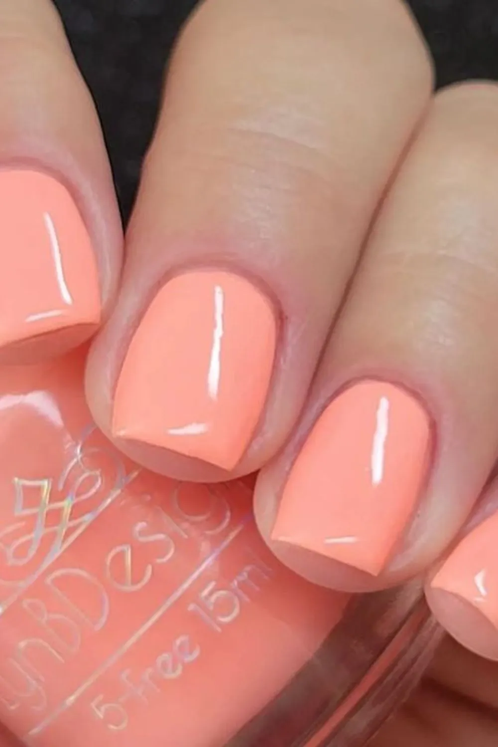 Classic Pastel Peach Nails – Soft and Elegant Peach Nail Polish on Short Nails