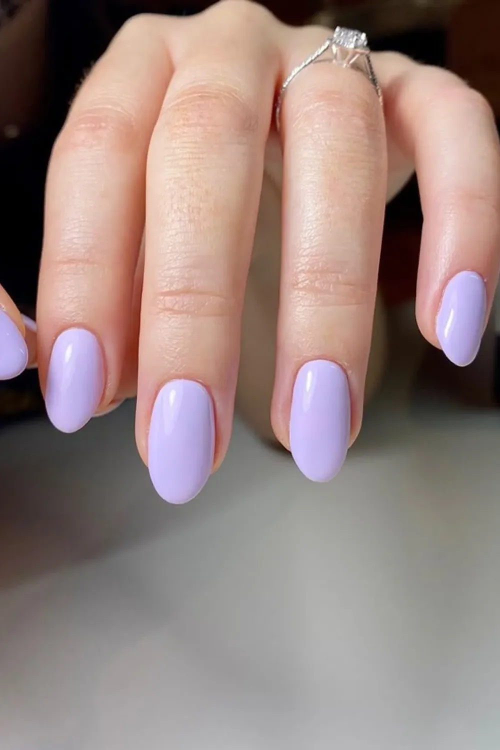 "Lilac Juicy Pastel Nails Inspiration" – Soft purple nails for a romantic look.
