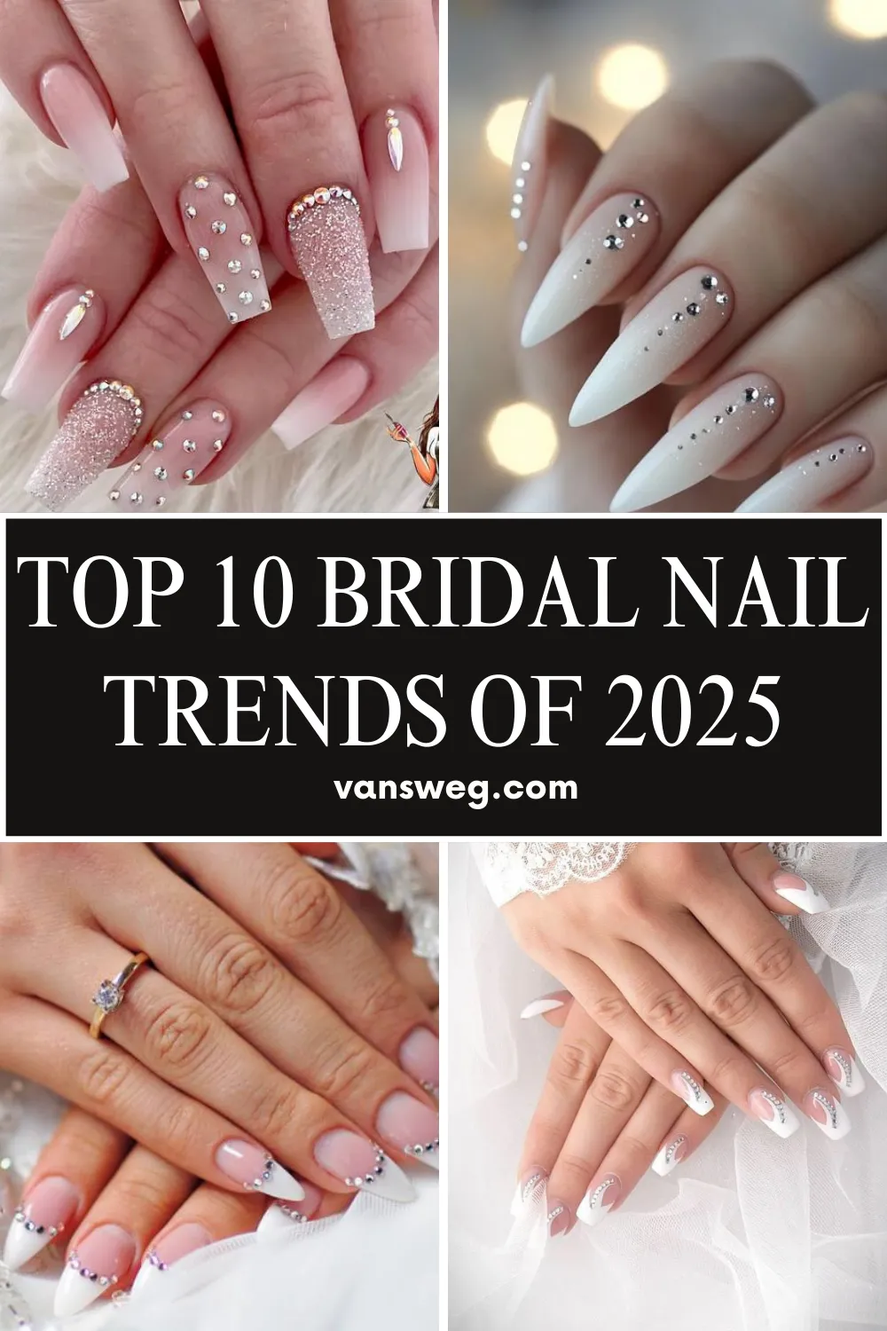 Top 10 bridal nail trends of 2025