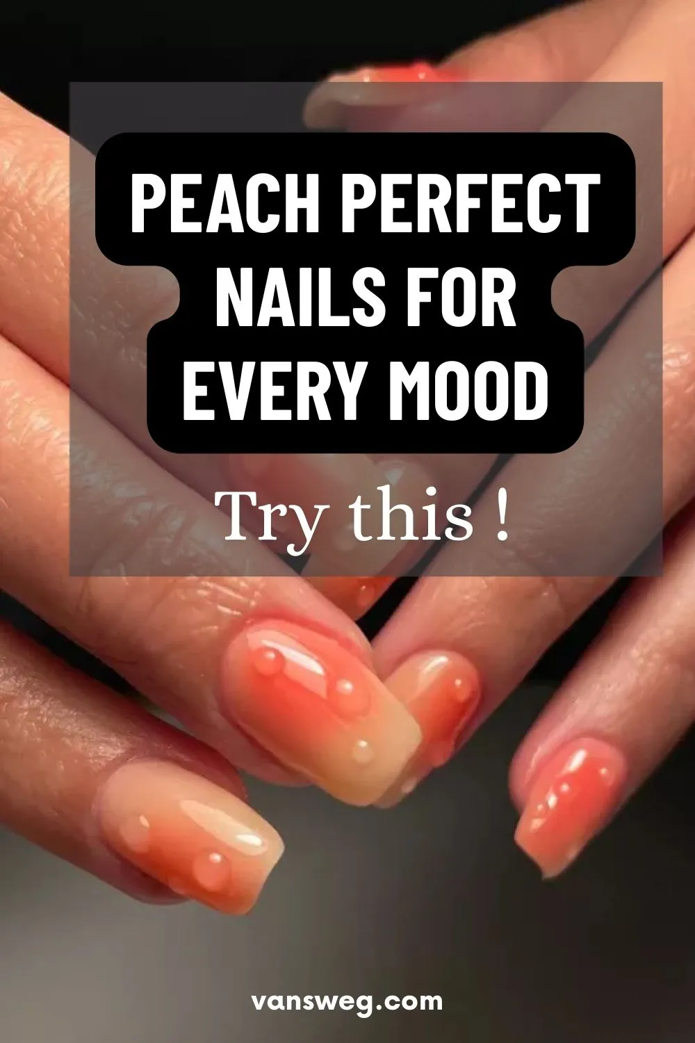 peach nail designs