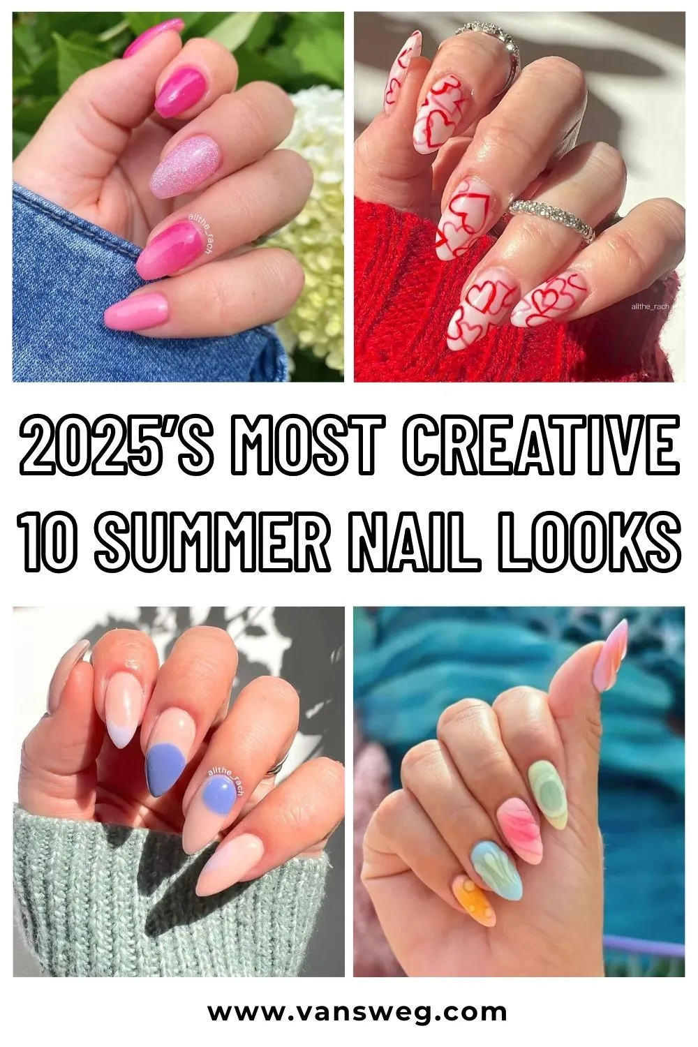 Creative summer nail look