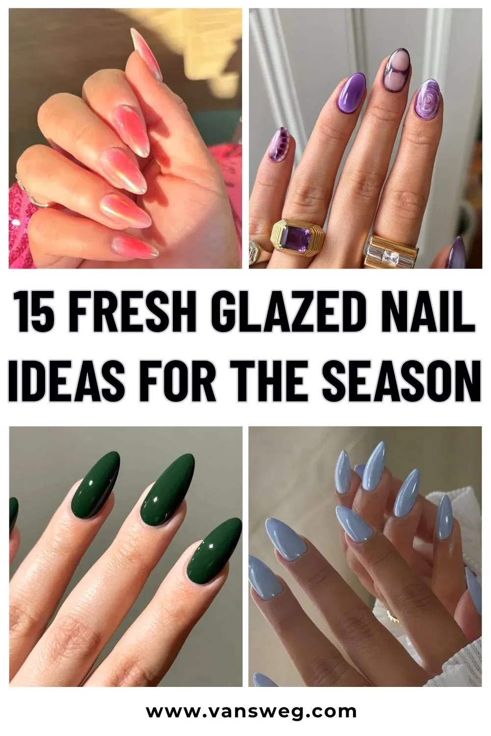 Glazed nail ideas