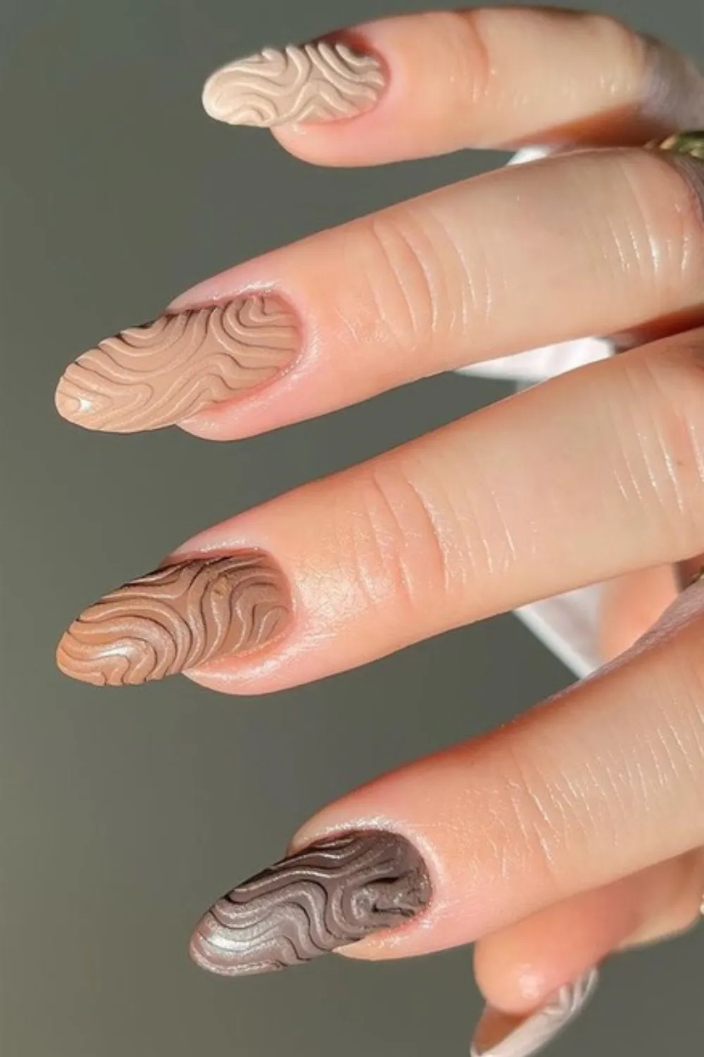 Textured 3D Nail Art 2025 - Creative textured nail art with raised designs and 3D elements
