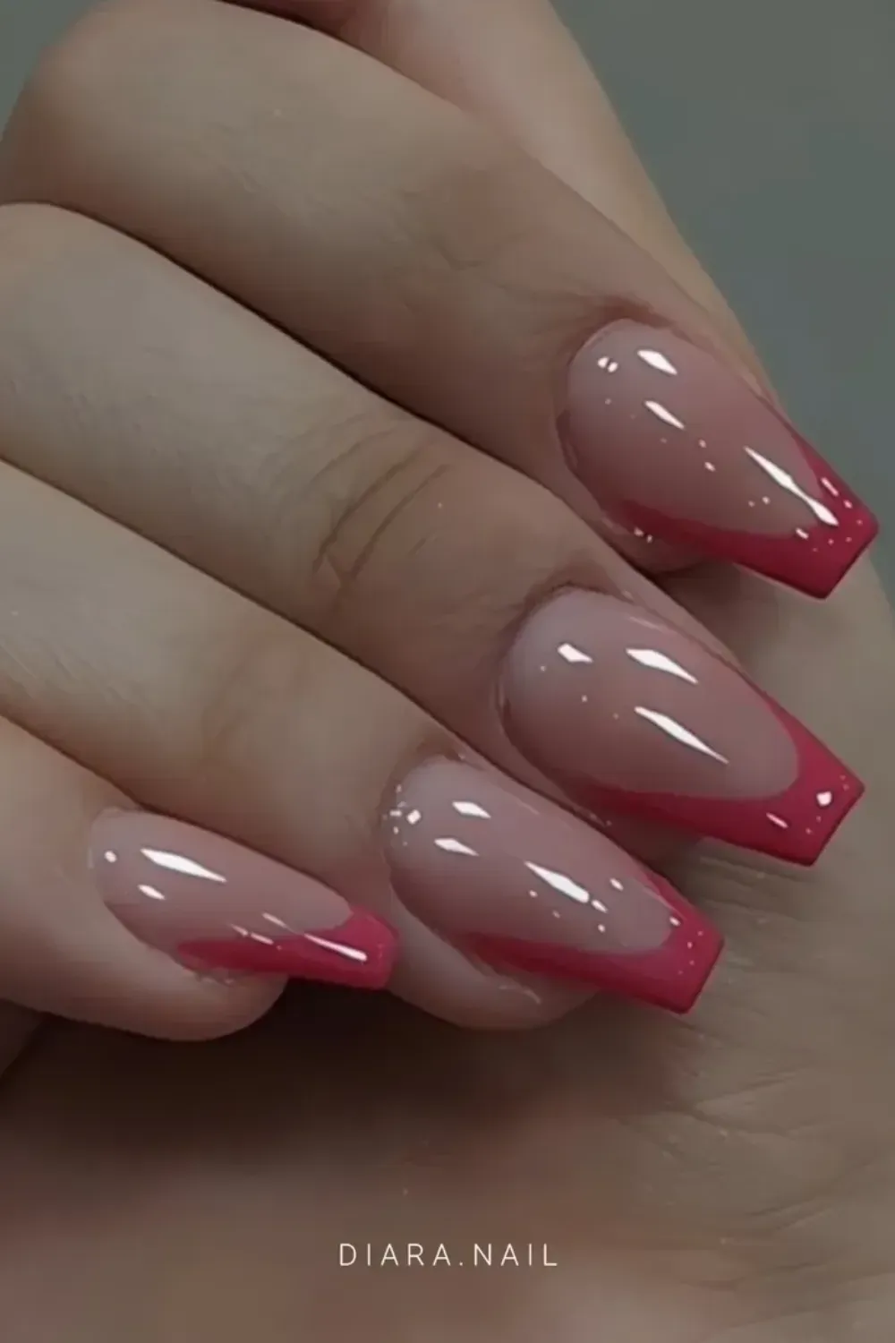 Pink French Tips - Bold neon pink French tips, offering a vibrant and playful twist on the classic design