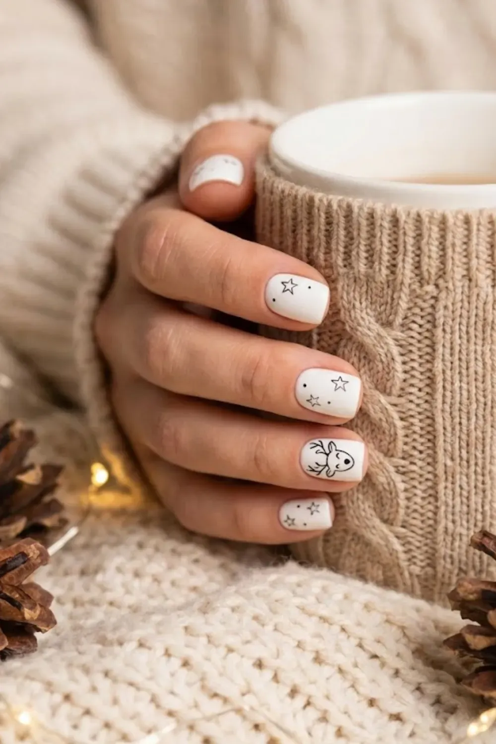 40 White Christmas Nail Ideas for 2025 (Snowflake, Glitter & Winter Chrome)