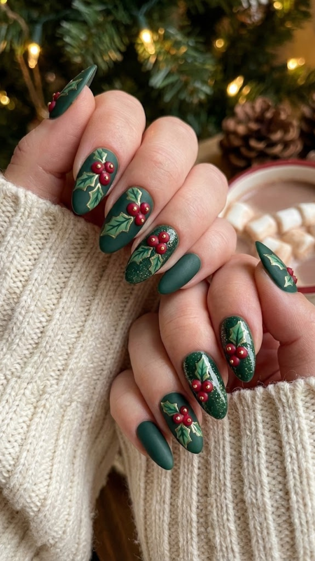 40 White Christmas Nail Ideas for 2025 (Snowflake, Glitter & Winter Chrome)