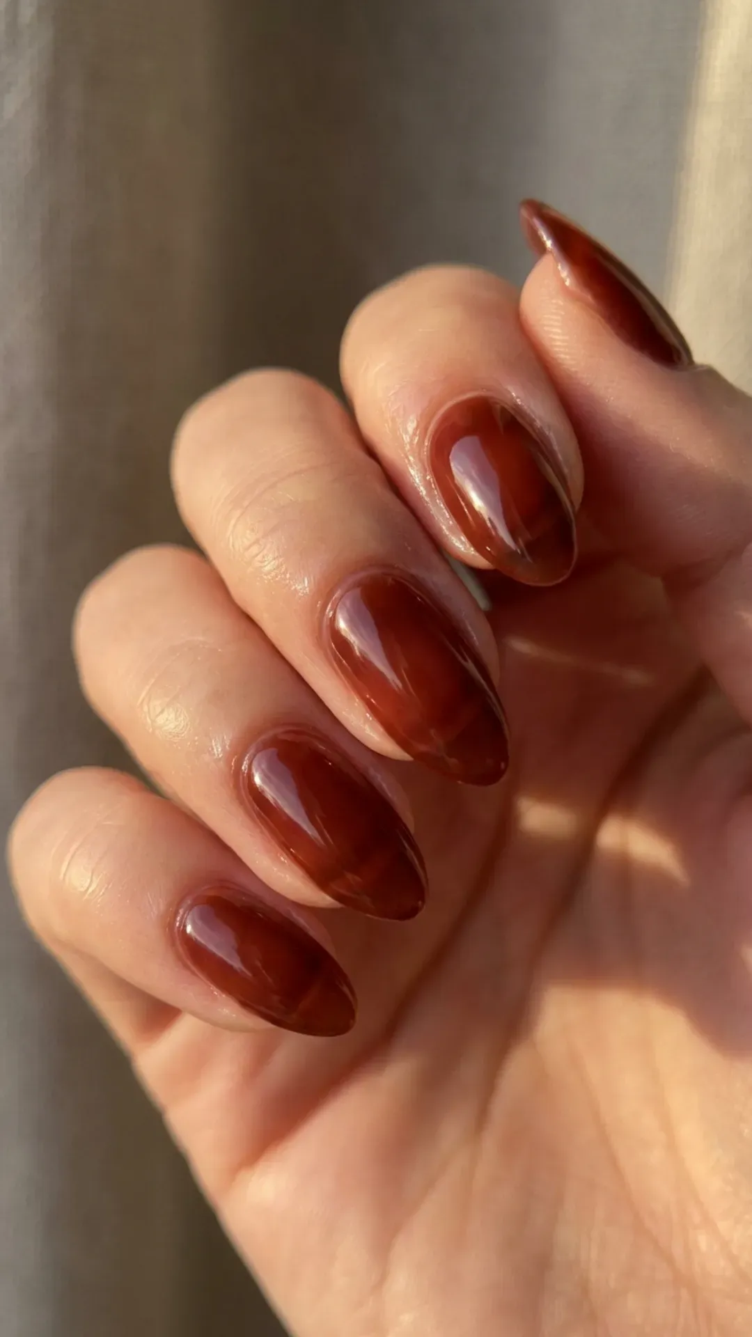 Cherry Cola Jelly Nails - Translucent cherry cola jelly nails manicure VANSWEG.COM