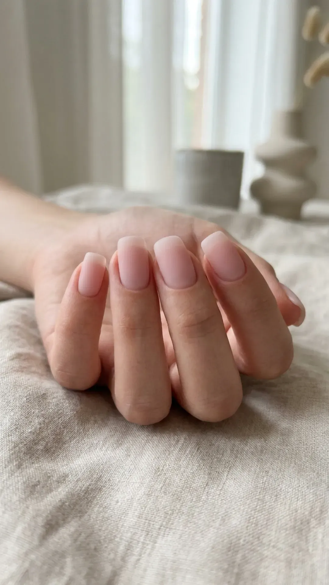  sheer milky frosted matte soap nails sea glass aesthetic by VANSWEG.COM