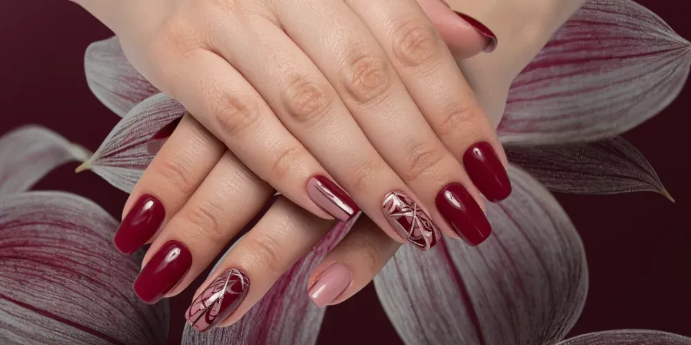 Deep Dive into Delight: 10 Burgundy Nail Art Designs You'll Love