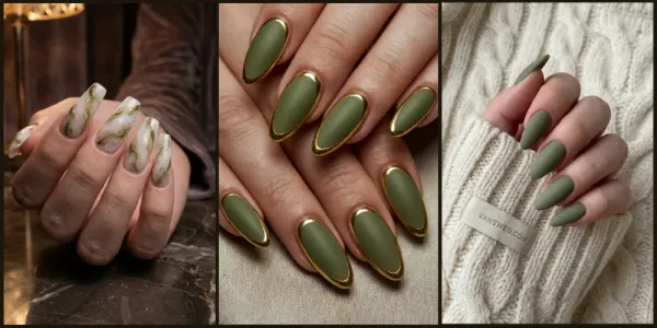 30 Olive Green Nail Designs for a Sophisticated Look in 2026