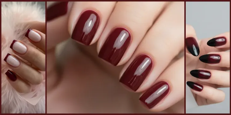 Reign in Red: 10 Elegant Burgundy Nail Art Designs